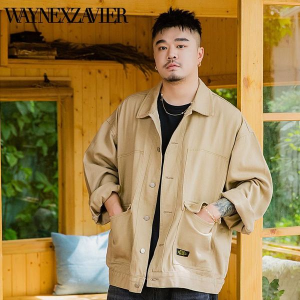men's jackets waynexzavier jacket 2021 autumn cotton coat fashion cargo plus size tooling men multi-pocket outerwear coats, Black;brown
men's jackets waynexzavier jacket 2021 autumn cotton coat fashion cargo plus size tooling men multi-pocket outerwear coats, Black;brown