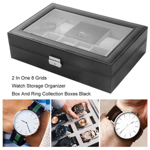 watch boxes & cases black 30*20*8cm 2 in one 8 grids+3 mixed grids leather case storage organizer box luxury jewelry ring display, Black;blue
watch boxes & cases black 30*20*8cm 2 in one 8 grids+3 mixed grids leather case storage organizer box luxury jewelry ring display, Black;blue