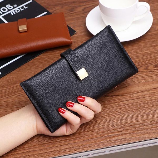 wallets 2021 summer european and american mid-length female solid color multi-card wallet buckle folder, Red;black
wallets 2021 summer european and american mid-length female solid color multi-card wallet buckle folder, Red;black