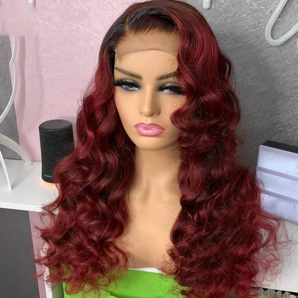 synthetic wigs soft 180% density preplucked ombre 99j long body wave lace front wig with baby hair daily/cosplay dray queen, Black
synthetic wigs soft 180% density preplucked ombre 99j long body wave lace front wig with baby hair daily/cosplay dray queen, Black