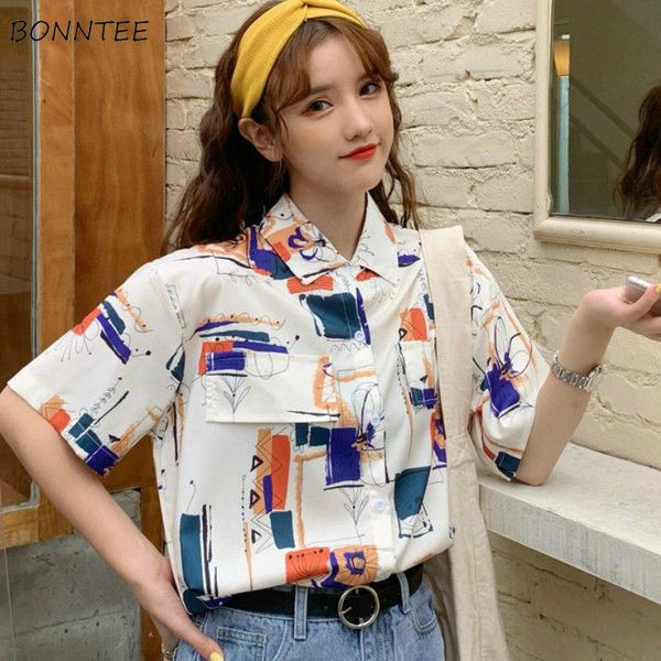 blouses womens summer printing single breasted turn-down collar pockets retro loose streetwear 2021 trendy patchwork lovely women's & s, White
blouses womens summer printing single breasted turn-down collar pockets retro loose streetwear 2021 trendy patchwork lovely women's & s, White