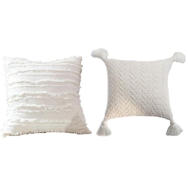 pillow case 2pcs cotton cover 45x45cm home decoration white - pink grey cream tassels & floral
pillow case 2pcs cotton cover 45x45cm home decoration white - pink grey cream tassels & floral