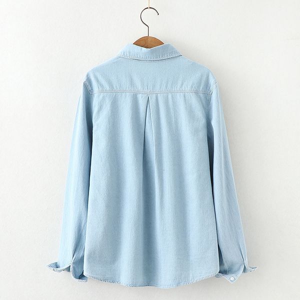 women's blouses & shirts hsa 2021 spring casual turn down collar jeans blusa denim long sleeve chic girls streetwear women korean, White
women's blouses & shirts hsa 2021 spring casual turn down collar jeans blusa denim long sleeve chic girls streetwear women korean, White