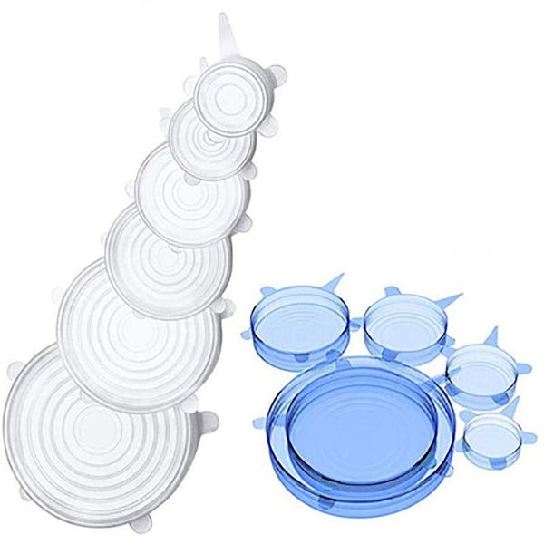 kitchen storage & organization 6 pcs food silicone cover cap universal lids cookware bowl reusable stretch lid fruit fresh accessories
kitchen storage & organization 6 pcs food silicone cover cap universal lids cookware bowl reusable stretch lid fruit fresh accessories