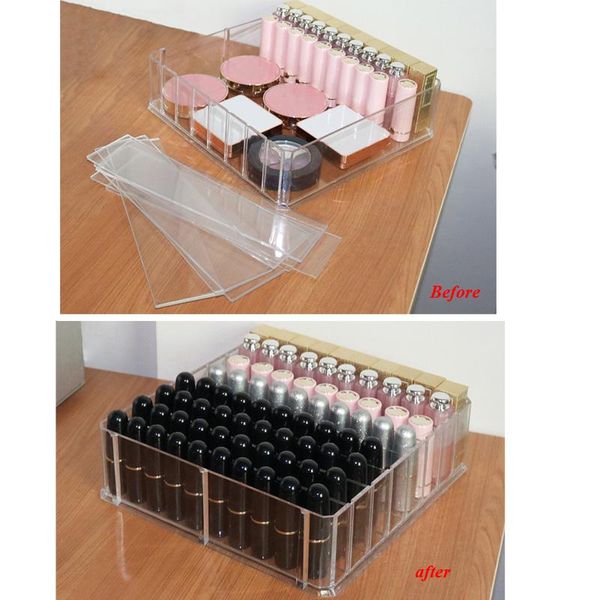 storage boxes & bins adjustable 6/8 slots makeup organizer cosmetic acrylic desk case clear lipstick box escritorio
storage boxes & bins adjustable 6/8 slots makeup organizer cosmetic acrylic desk case clear lipstick box escritorio