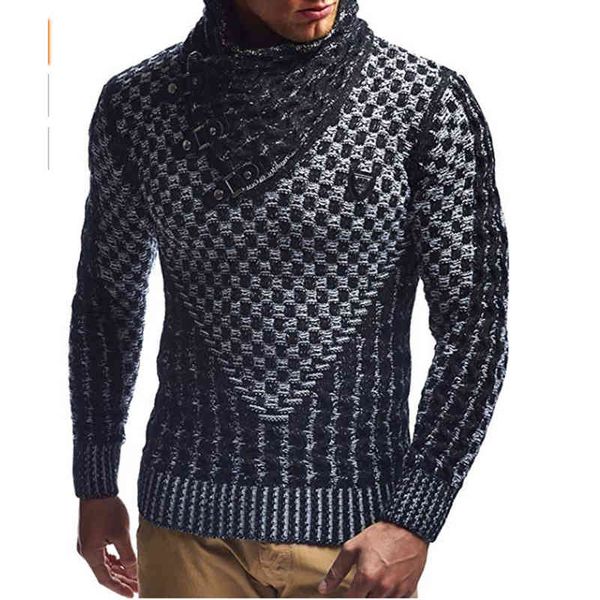 zogaa sweaters warm heing turtleneck pullovers men's casual knitwear slim fit winter sweater male scarf collar jerseys, Black
zogaa sweaters warm heing turtleneck pullovers men's casual knitwear slim fit winter sweater male scarf collar jerseys, Black
