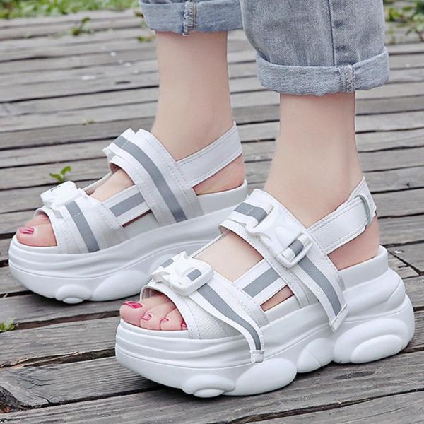 sandals summer women wedges high heel luminous platform back buckle strap solid fashion female ladies shoes zapatos de mujer, Black
sandals summer women wedges high heel luminous platform back buckle strap solid fashion female ladies shoes zapatos de mujer, Black