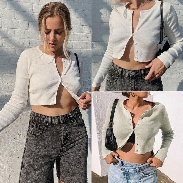 women's t-shirt 2021 summer autumn solid knitted long sleeve o-neck bodycon slim crop, White
women's t-shirt 2021 summer autumn solid knitted long sleeve o-neck bodycon slim crop, White