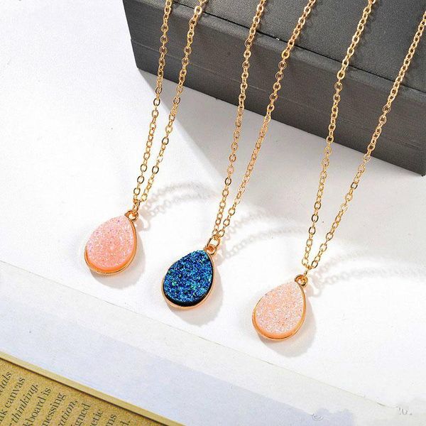 2021 new fashion gold teardrop resin druzy necklace for women fashion statement stone choker necklace pendant jewelry wholesale, Silver
2021 new fashion gold teardrop resin druzy necklace for women fashion statement stone choker necklace pendant jewelry wholesale, Silver