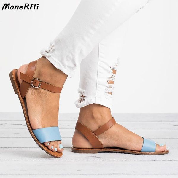mixed color buckle strap peep toe sandals summer women's ladies flat casual shoe fish mouth, Black
mixed color buckle strap peep toe sandals summer women's ladies flat casual shoe fish mouth, Black