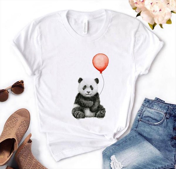 panda with balloon print cotton womens t shirts casual funny yong girl tee pm 156, White
panda with balloon print cotton womens t shirts casual funny yong girl tee pm 156, White