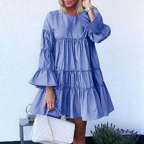 retro long sleeve pleated dress women autumn casual solid o neck a-line dresses elegant ruffle party dress vestido 5xl, Black;gray
retro long sleeve pleated dress women autumn casual solid o neck a-line dresses elegant ruffle party dress vestido 5xl, Black;gray