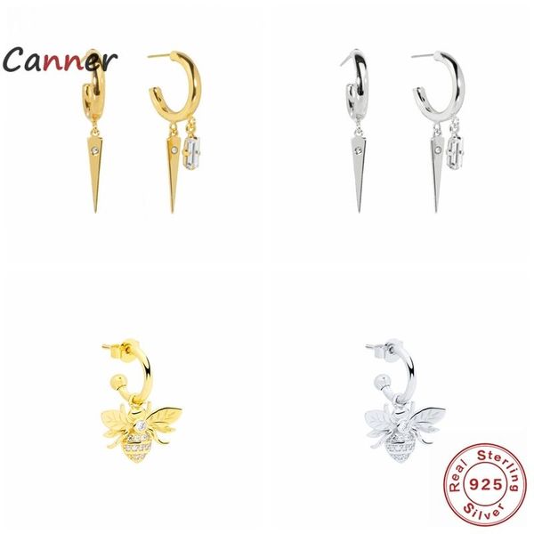 canner s925 sterling silver stud earrings shiny crystal zircon small bee earring for women piercing earing jewelry pendientes, Golden;silver
canner s925 sterling silver stud earrings shiny crystal zircon small bee earring for women piercing earing jewelry pendientes, Golden;silver