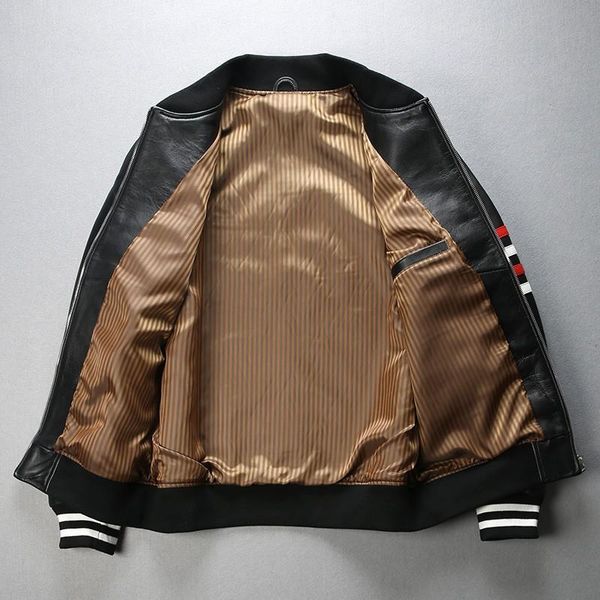 hop baseball hip jackets male stand collar genuine leather motorcycle bikers casual mens bomber jacket sheepskin coat men's & faux, Black
hop baseball hip jackets male stand collar genuine leather motorcycle bikers casual mens bomber jacket sheepskin coat men's & faux, Black