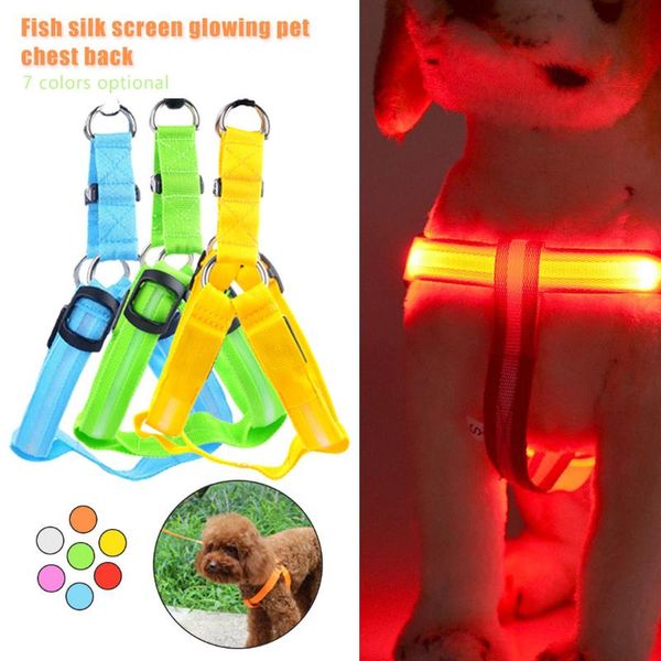dog collars & leashes 1pc nylon pet safety led harness flashing light leash rope belt collar vest supplies
dog collars & leashes 1pc nylon pet safety led harness flashing light leash rope belt collar vest supplies