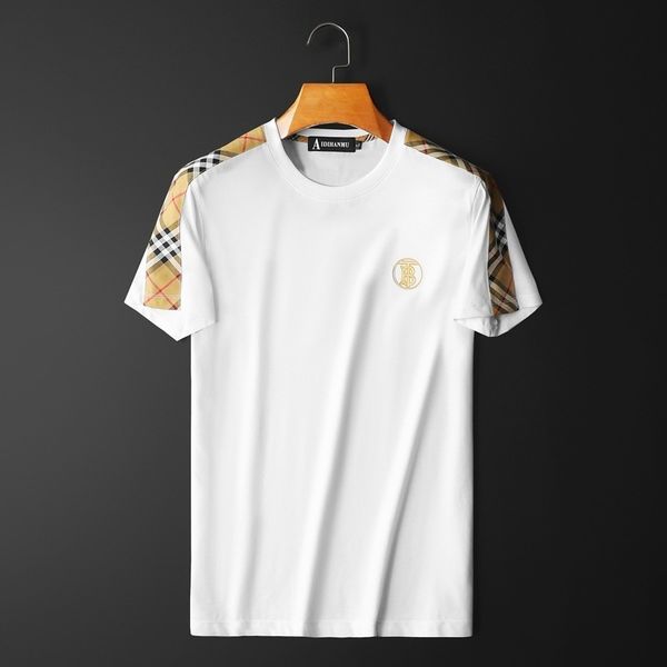 fashion t shirts men's short sleeve mercerized cotton round neck embroidery 2021 summer versatile half, White;black
fashion t shirts men's short sleeve mercerized cotton round neck embroidery 2021 summer versatile half, White;black