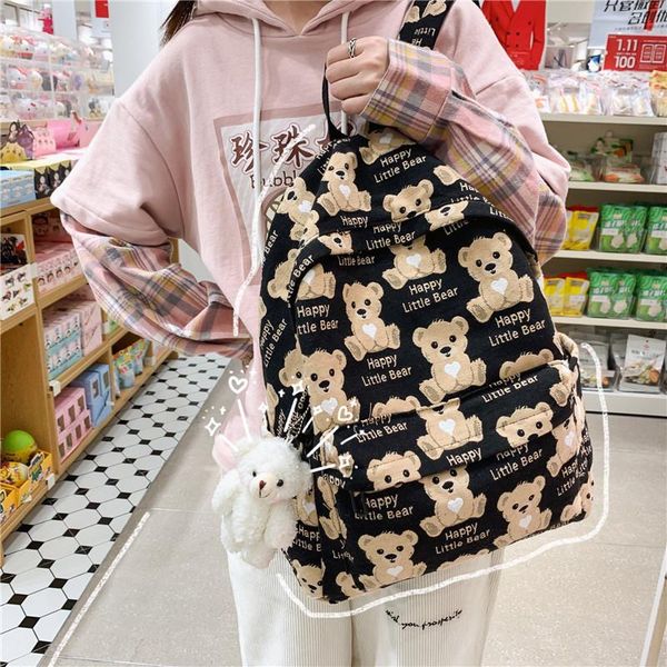 backpack waterproof fashion ins bear print cute school bags for girls women's backpacks casual large capacity lapbag shoulder
backpack waterproof fashion ins bear print cute school bags for girls women's backpacks casual large capacity lapbag shoulder