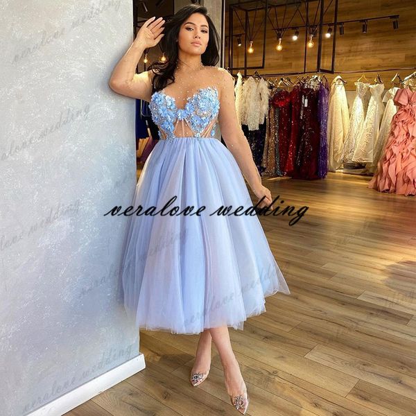 tea length prom dress illusion long sleeves appliques lace flower vestidos de gala graduation homecoming dress, Black
tea length prom dress illusion long sleeves appliques lace flower vestidos de gala graduation homecoming dress, Black