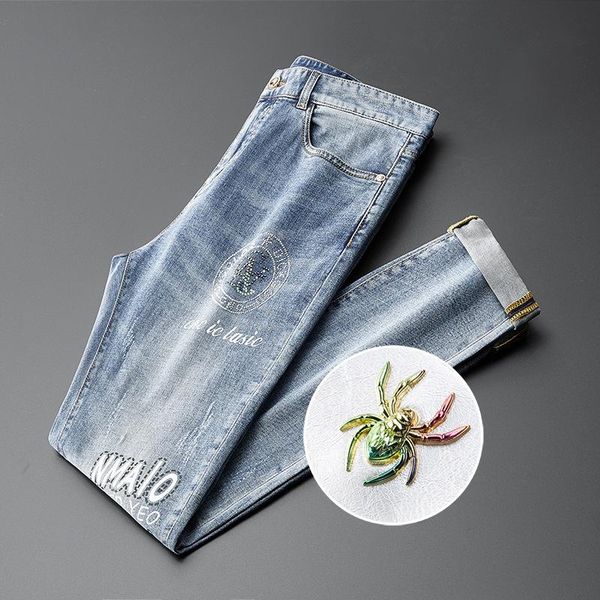men's jeans slim european print cotton casual classic thin trousers denim pants blue trend stretch men
men's jeans slim european print cotton casual classic thin trousers denim pants blue trend stretch men