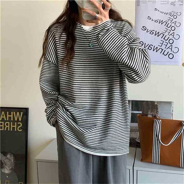 brief stylish office lady hooded striped chic gentle loose streetwear knitted women pullovers sweaters 210525, White;black
brief stylish office lady hooded striped chic gentle loose streetwear knitted women pullovers sweaters 210525, White;black