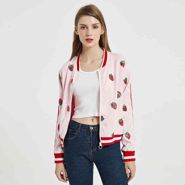sequins strawberry coat women jacket female casual long sleeve outwear coat fashion new design jacket zipper baseball cloth 210419, White;black
sequins strawberry coat women jacket female casual long sleeve outwear coat fashion new design jacket zipper baseball cloth 210419, White;black