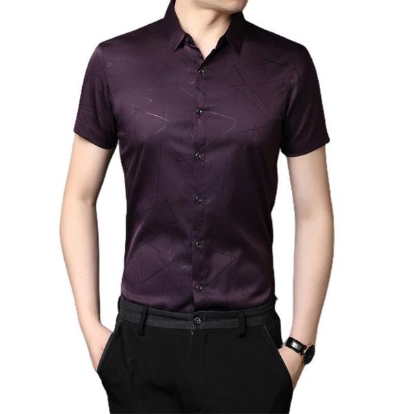 men's casual shirts men social turndown collar shirt geometric print breathable summer streetwear lapel short sleeve for business, White;black
men's casual shirts men social turndown collar shirt geometric print breathable summer streetwear lapel short sleeve for business, White;black