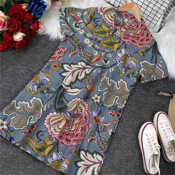 woman dress a-line loose dress vintage chinese style flower printed dresses long sleeve mandarin collar button vestidos, Black;gray
woman dress a-line loose dress vintage chinese style flower printed dresses long sleeve mandarin collar button vestidos, Black;gray