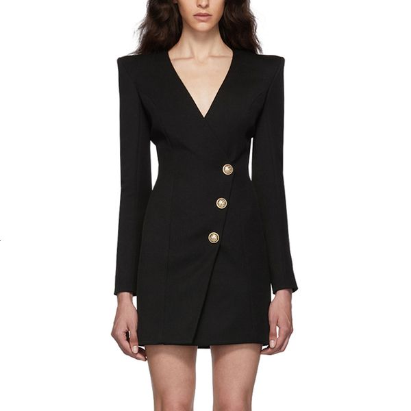 dress 2021 er designer ed in long sleeves of women with lion-v-cleavage buttons embellished, Black;gray
dress 2021 er designer ed in long sleeves of women with lion-v-cleavage buttons embellished, Black;gray