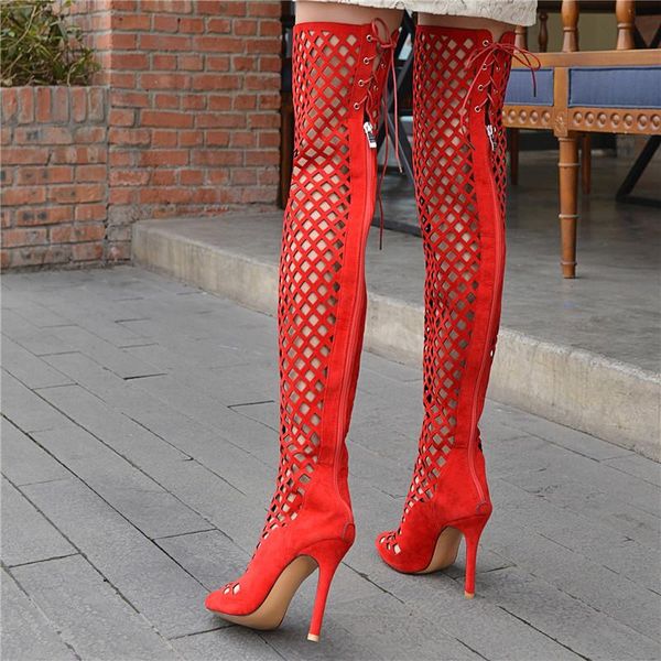 dress shoes ladies gladiator sandals stiletto knee high heels women peep toe hollow out summer over the long boots red, Black
dress shoes ladies gladiator sandals stiletto knee high heels women peep toe hollow out summer over the long boots red, Black