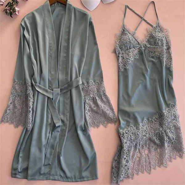 women's sleepwear twinset robe set women satin loose intimate lingerie lace trim bridal wedding casual nightgown&bathrobe gow, Black;red
women's sleepwear twinset robe set women satin loose intimate lingerie lace trim bridal wedding casual nightgown&bathrobe gow, Black;red