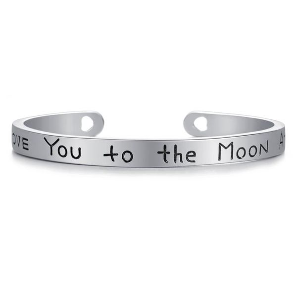 bangle fashion gold silver color bracelet bangles trendy laser lettering cuff for women girl party wedding jewelry, Black
bangle fashion gold silver color bracelet bangles trendy laser lettering cuff for women girl party wedding jewelry, Black
