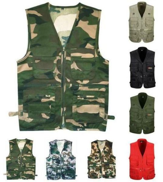 men's vests large size casual cargo overall multi-pocket zip camo vest waistcoat, Black;white
men's vests large size casual cargo overall multi-pocket zip camo vest waistcoat, Black;white