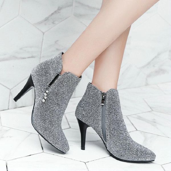 boots sianie tianie spring silver red glitter bling women's stilettos woman's shoes zipper thin high heels booties women ankle, Black
boots sianie tianie spring silver red glitter bling women's stilettos woman's shoes zipper thin high heels booties women ankle, Black