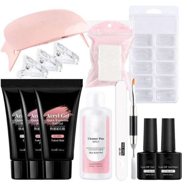 nail art kits acrylic nails extension kit poly uv gel set with lamp fast building polish jelly professional design manicure tools
nail art kits acrylic nails extension kit poly uv gel set with lamp fast building polish jelly professional design manicure tools