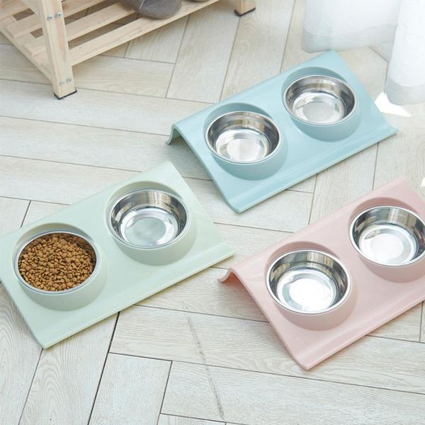cat bowl double pet stainless steel mouth oblique rice splash-proof leak-proof bow feeder bowls & feeders
cat bowl double pet stainless steel mouth oblique rice splash-proof leak-proof bow feeder bowls & feeders