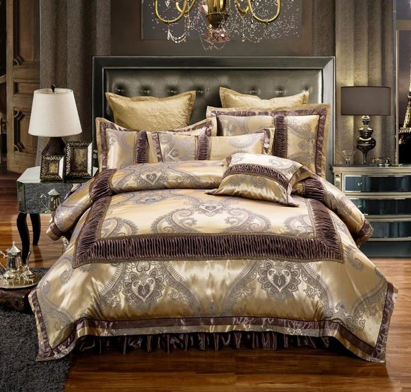 bedding sets 4/6 pieces luxury cotton bed spread set golden brown satin king size duvet cover pillowcases
bedding sets 4/6 pieces luxury cotton bed spread set golden brown satin king size duvet cover pillowcases