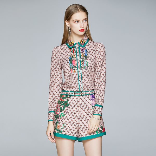 women's shorts fashion runway khaki letter two piece suit set summer long sleeve flower print shirt + pocket belted 8jf6, White;black
women's shorts fashion runway khaki letter two piece suit set summer long sleeve flower print shirt + pocket belted 8jf6, White;black