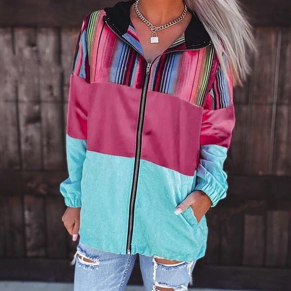 women's jackets 2021 women hooded color matching sweatshirt coat autumn winter zipper pocket long sleeve sport sweatshirts jacket #4, Black;brown
women's jackets 2021 women hooded color matching sweatshirt coat autumn winter zipper pocket long sleeve sport sweatshirts jacket #4, Black;brown