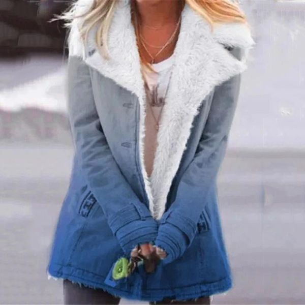 women's jackets winter women cotton soft warm coats fashion gradient office ladies slim 2021 overwear for woman, Black;brown
women's jackets winter women cotton soft warm coats fashion gradient office ladies slim 2021 overwear for woman, Black;brown