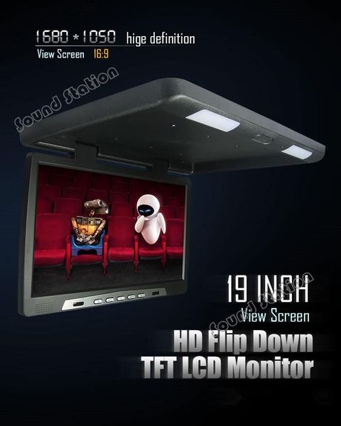 car video 19 '' inch hd flip down overhead ceiling tft lcd monitor bus ad roof mount player for coach truck with 2 input
car video 19 '' inch hd flip down overhead ceiling tft lcd monitor bus ad roof mount player for coach truck with 2 input