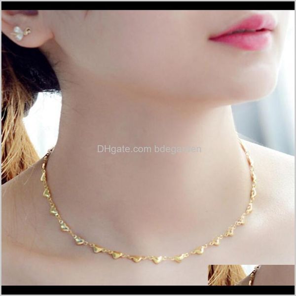 chains necklaces & pendants drop delivery 2021 jewelry for women titanium steel small heart rose gold necklace choker fashion of lc3jn, Silver
chains necklaces & pendants drop delivery 2021 jewelry for women titanium steel small heart rose gold necklace choker fashion of lc3jn, Silver