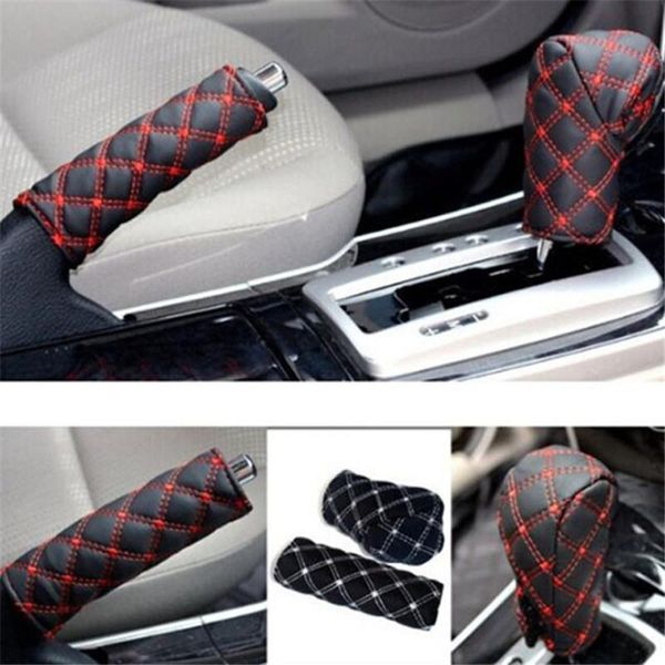car seat covers 2pcs/set faux leather hand brake shift knob cover gear case interior decor shell
car seat covers 2pcs/set faux leather hand brake shift knob cover gear case interior decor shell