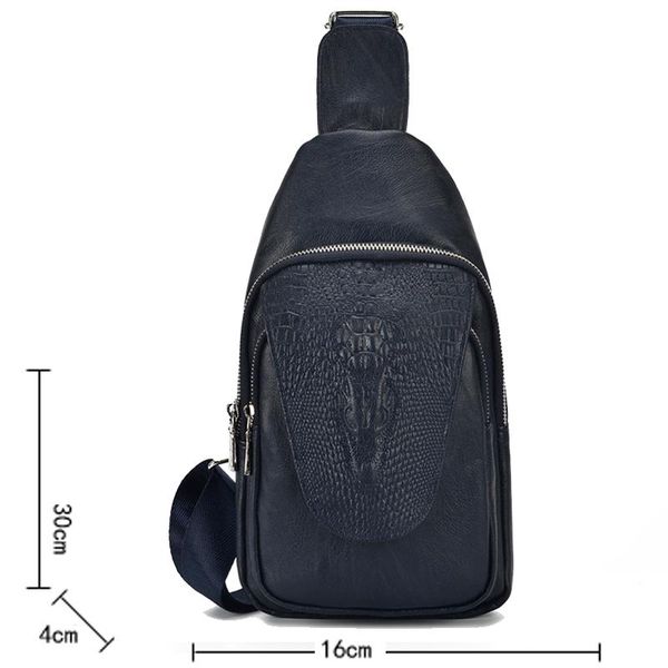 backpack luxury alligator pattern men chest bag durable soft pu leather shoulder fashion casual mens messenger
backpack luxury alligator pattern men chest bag durable soft pu leather shoulder fashion casual mens messenger