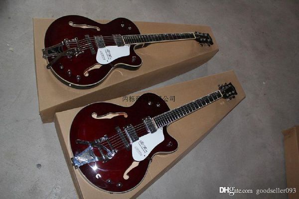 nb21 factory custom wine red falcon 6120 semi hollow body jazz electric guitar with tremolo in stock 31
nb21 factory custom wine red falcon 6120 semi hollow body jazz electric guitar with tremolo in stock 31