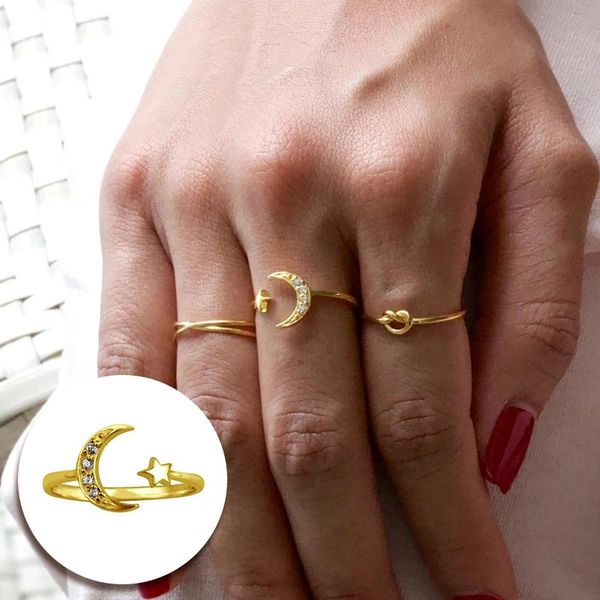 star moon rings for women girls 925 silver ring 2021 trend anillos mujer fine jewelry paired minimalist #6.1 cluster, Golden;silver
star moon rings for women girls 925 silver ring 2021 trend anillos mujer fine jewelry paired minimalist #6.1 cluster, Golden;silver