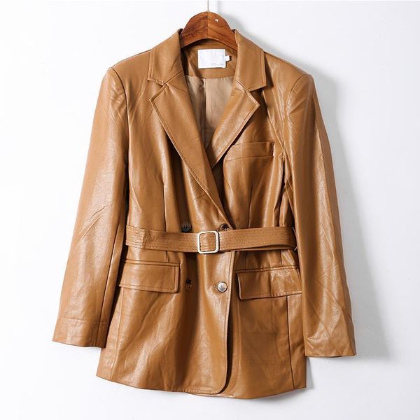 women's leather & faux fmfssom autumn windproof soft pu jacket women black with belt causal moto coat double-breasted outwear
women's leather & faux fmfssom autumn windproof soft pu jacket women black with belt causal moto coat double-breasted outwear