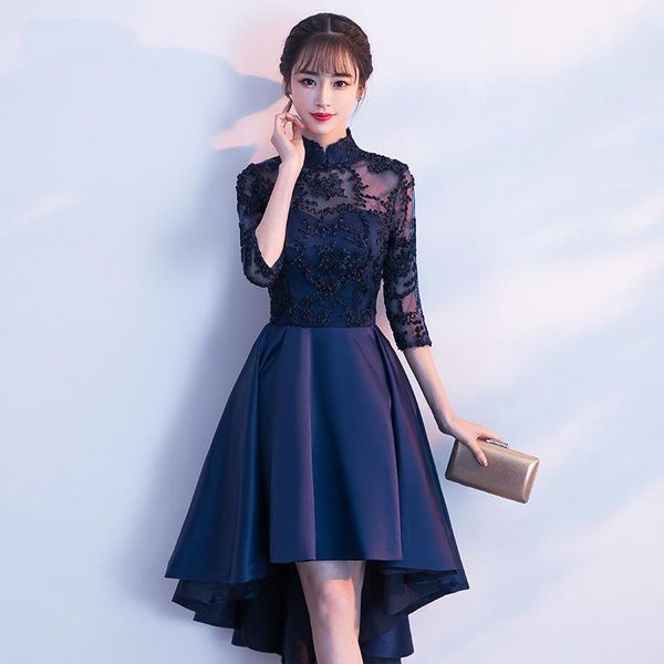 ethnic clothing chinese mandarin collar women qipao perspective appliques sleeve cheongsam asymmetrical evening party dress gown retro vesti, Red
ethnic clothing chinese mandarin collar women qipao perspective appliques sleeve cheongsam asymmetrical evening party dress gown retro vesti, Red
