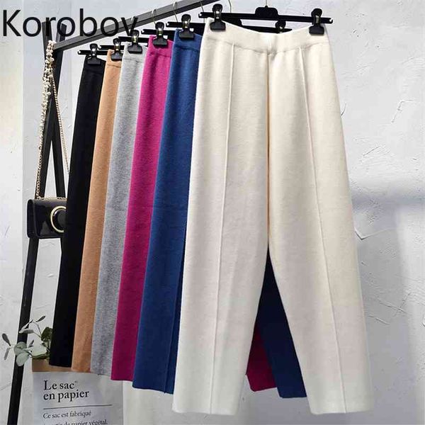 korobov korean ol women sweatpants vintage solid high waist women knit trousers harajuku chains streetwear harem pants 210430, Black;white
korobov korean ol women sweatpants vintage solid high waist women knit trousers harajuku chains streetwear harem pants 210430, Black;white