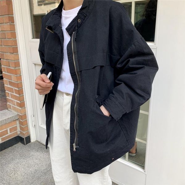 women's jackets 2021 spring summer women cotton and linen jacket casual pockets fashionable cargo thin coat female outerwear, Black;brown
women's jackets 2021 spring summer women cotton and linen jacket casual pockets fashionable cargo thin coat female outerwear, Black;brown
