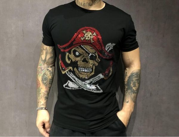 pirate rhinestone print men's t-shirt hip hop pullover 100% cotton casual short sleeve clothing o-neck tees size m-5xl- black/white, White;black
pirate rhinestone print men's t-shirt hip hop pullover 100% cotton casual short sleeve clothing o-neck tees size m-5xl- black/white, White;black